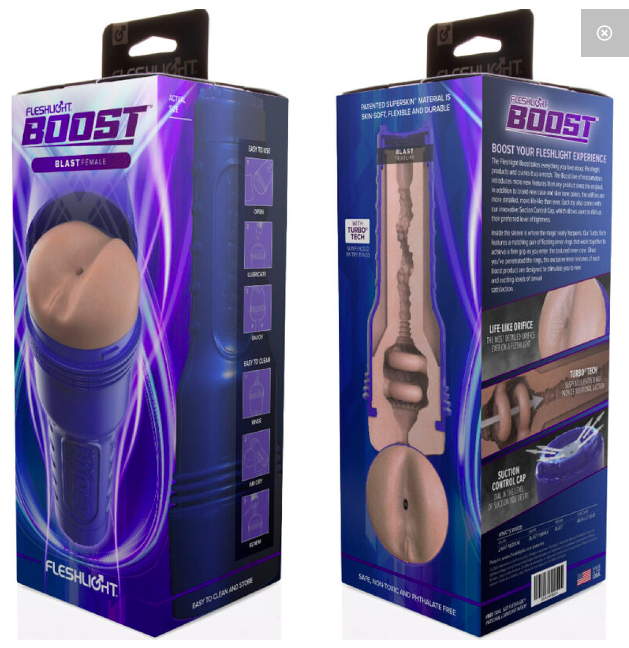 Máy thủ dâm Fleshlight Boost Blast lỗ âm đạo khít bót công nghệ Turbo Tech cao cấp